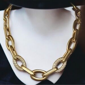 Coach Gold-Tone Textured Link Necklace